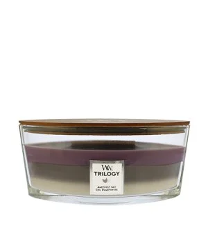 WoodWick Trilogy Amethyst Sky vonná sviečka s dreveným knôtom 453,6 g