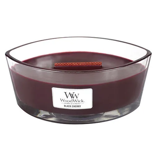 WoodWick Black Cherry vonná sviečka s dreveným knôtom pre ženy