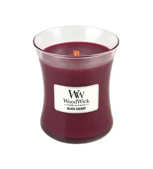 WoodWick Black Cherry vonná sviečka s dreveným knôtom pre ženy