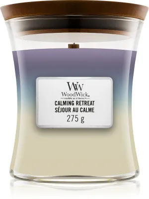 WoodWick Calming Retreat vonná sviečka s dreveným knôtom pre ženy