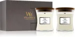Fireside, Linen darčeková sada WoodWick Fireside, Linen dárková sada