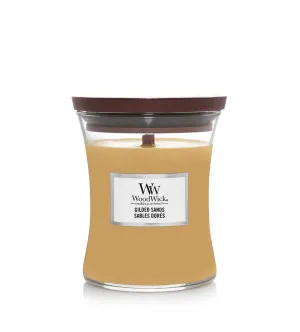 Woodwick Gilded Sands vonná sviečka s dreveným knôtom 275 g