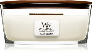 WoodWick Island Coconut vonná sviečka s dreveným knôtom 453,6 g