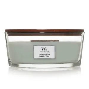 WoodWick Lavender & Cedar vonná sviečka s dreveným knôtom 453,6 g