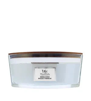 WoodWick Magnolia Birch vonná sviečka s dreveným knôtom 453,6 g