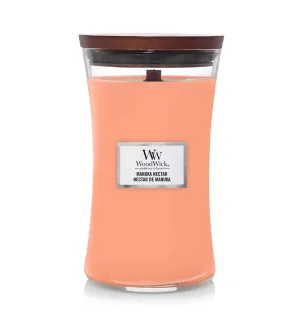 WoodWick Manuka Nectar vonná sviečka s dreveným knôtom 609,5 g
