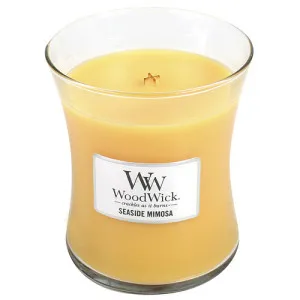 WoodWick Seaside Mimosa vonná sviečka s dreveným knôtom 275 g