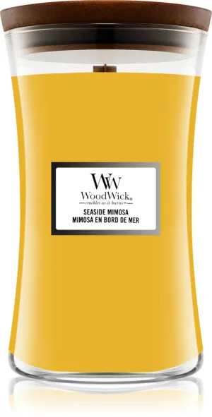 WoodWick Seaside Mimosa vonná sviečka s dreveným knôtom 609,5 g