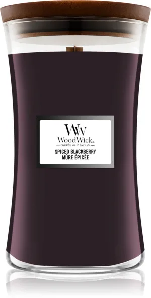 WoodWick Spiced Blackberry vonná sviečka s dreveným knôtom 609,5 g