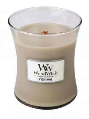 WoodWick Wood Smoke vonná sviečka s dreveným knôtom 275 g