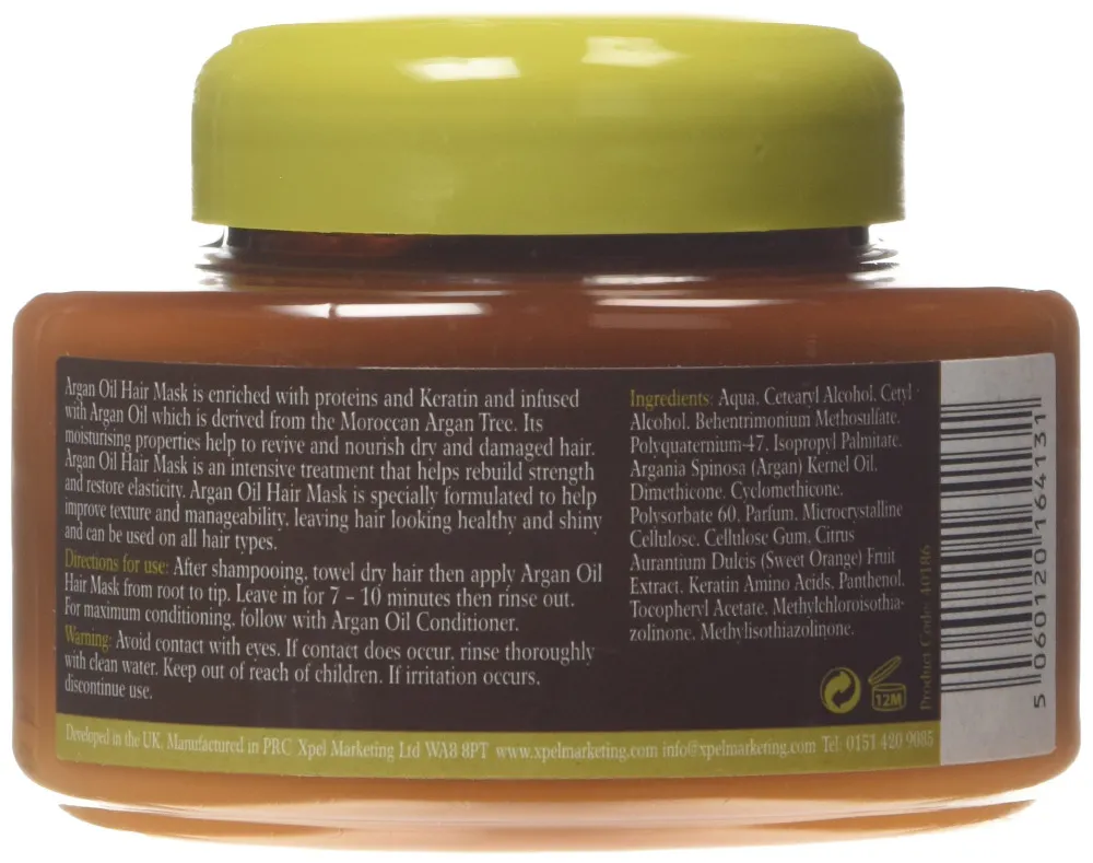 Argan Oil vyživujúca maska na vlasy s arganovým olejom 220 ml