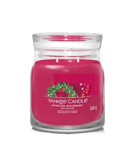 Sparkling Winterberry signature sviečka stredná 368 g