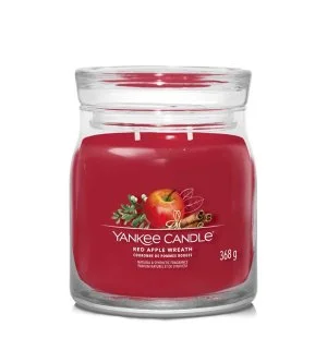 Yankee Candle Red Apple Wreath signature sviečka stredná 368 g