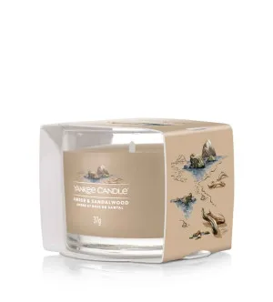 Yankee Candle Amber & Sandalwood votívna sviečka v skle 37 g