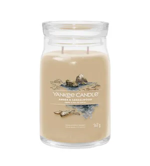 Yankee Candle Amber & Sandalwood signature sviečka veľká 567 g