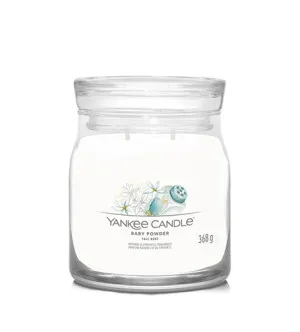 Yankee Candle Baby Powder signature sviečka stredná 368 g