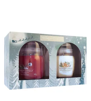 Yankee Candle Bright Lights darčeková sada signature sviečka stredná 2 x 368 g