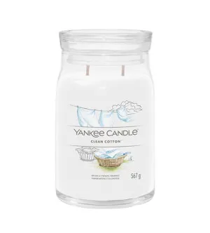 Yankee Candle Clean Cotton signature sviečka veľká 567 g