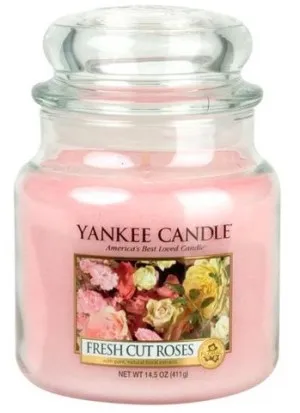 Yankee Candle Fresh Cut Roses vonná sviečka 411 g