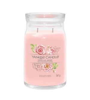 Yankee Candle Fresh Cut Roses signature sviečka veľká 567 g