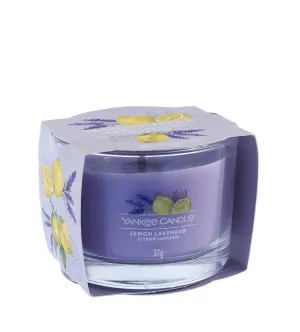 Yankee Candle Lemon Lavender votívna sviečka v skle 37 g
