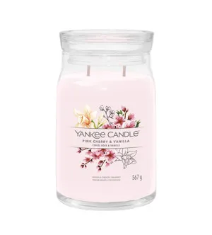 Yankee Candle Pink Cherry & Vanilla signature sviečka veľká 567 g