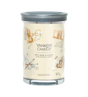 Yankee Candle Soft Wool & Amber signature tumbler veľký 567 g