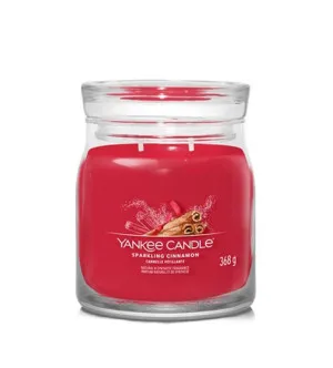 Yankee Candle Sparkling Cinnamon signature sviečka stredná 368 g