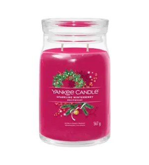 Yankee Candle Sparkling Winterberry signature sviečka veľká 567 g