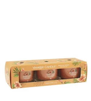 Yankee Candle Tropical Breeze votívna sviečka v skle 3 x 37 g