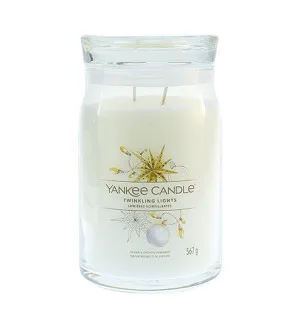 Yankee Candle Twinkling Lights signature sviečka veľká 567 g