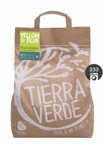 Tierra Verde Prací prášok na farebnú bielizeň (papierové vrecko 5 kg)