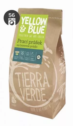 Tierra Verde Prací prášok na farebnú bielizeň (papierové vrecko 850 g)
