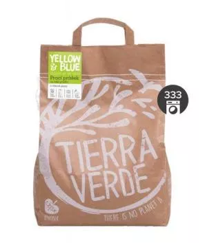 Tierra Verde Prací prášok na bielu bielizeň a látkové plienky - INNOVATION (5 kg papierové vrecko)