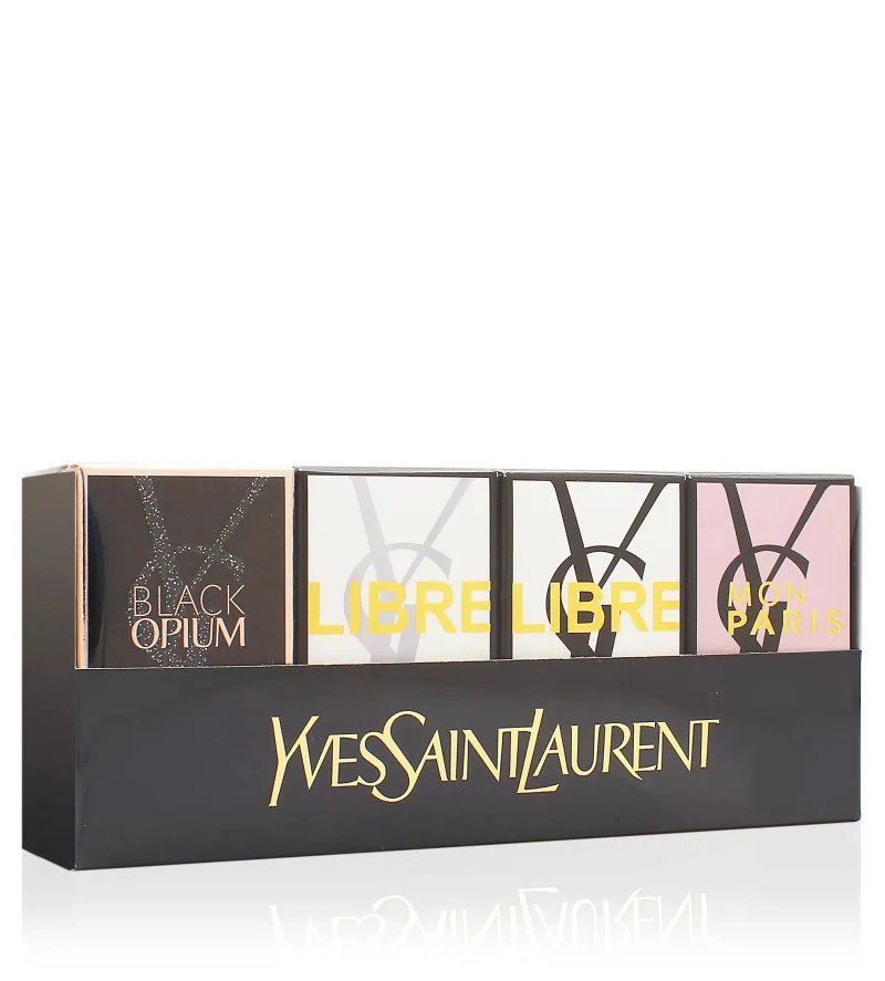 Miniatúry darčeková sada Opium 7,5 ml + parfumovaná voda Paris 7,5 ml + parfumovaná voda Black Opium 7,5 ml + parfumovaná voda Mon Paris parfumovaná voda pre ženy