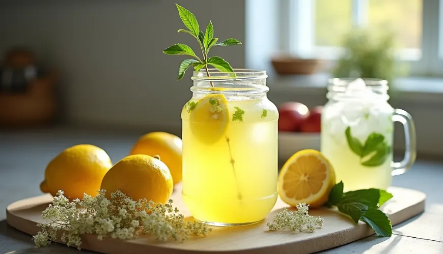 Bazová limonáda je ideálnym osviežením pre slnečné dni
