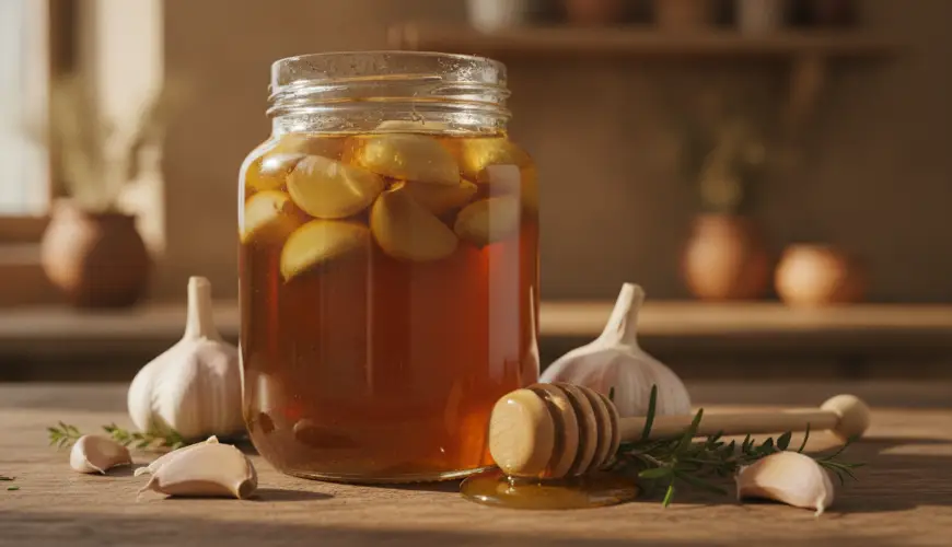 # Ako pripraviť fermentované cesnakovú strúčky v mede

## Čo budete potrebovať

**Ingrediencie:**
- 