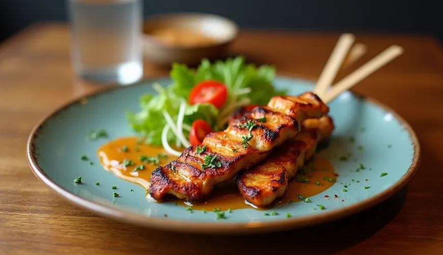 Kurací satay ako obľúbené jedlo v slovenských reštauráciách