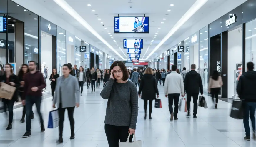 Prečo nákupné centrum vyvoláva úzkosť a preťažuje zmysly