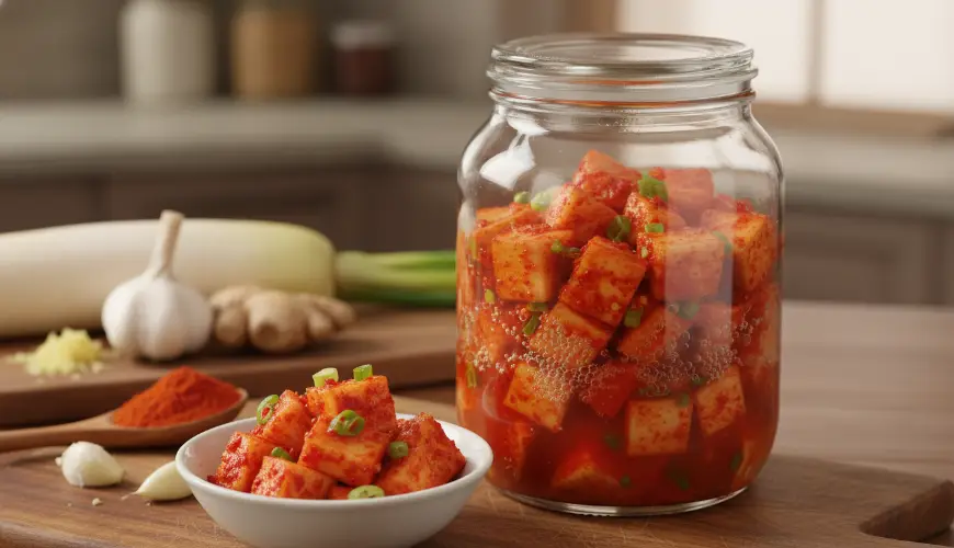 # Recept na fermentované reďkovky podľa kórejskej kuchyne