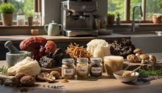 Adaptogénne huby v kuchyni ako reishi, lion's mane a cordyceps