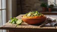 Jednoduchý recept na šťouchané batáty s limetkou a koriandrom