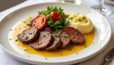 Udržateľné hovädzie plátky na horčici pre moderné varenie