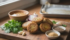 Domáci falafel z pečenej cíceru bez vyprážania