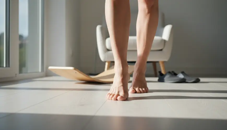 Vyskúšajte chôdzu po špičkách a po pätách pre zdravé členky